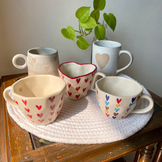 Set of 5 mugs- Sweetheart valentine combo (for the price of 4)