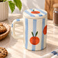 Orange pop mug (with Lid)