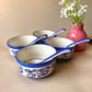 Blue leaf soup bowl- set of 4 (Pay for 3, Get 4)