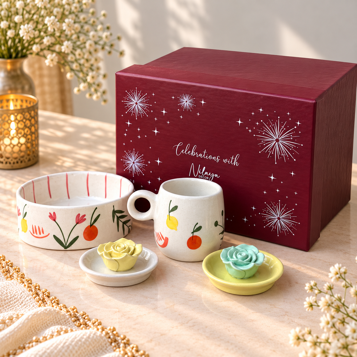Gardenia breakfast set Gift Box