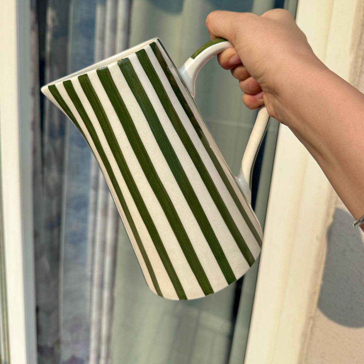 Olive Stripe Jug