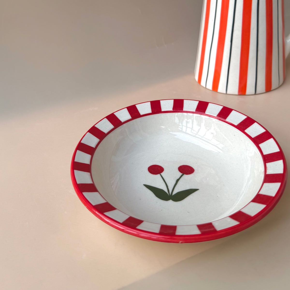 Cherry Pop mini pasta plate