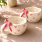 Blush bow cup