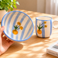Blue skies breakfast set (set of bowl & mug)