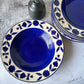 Blue floral pasta plate