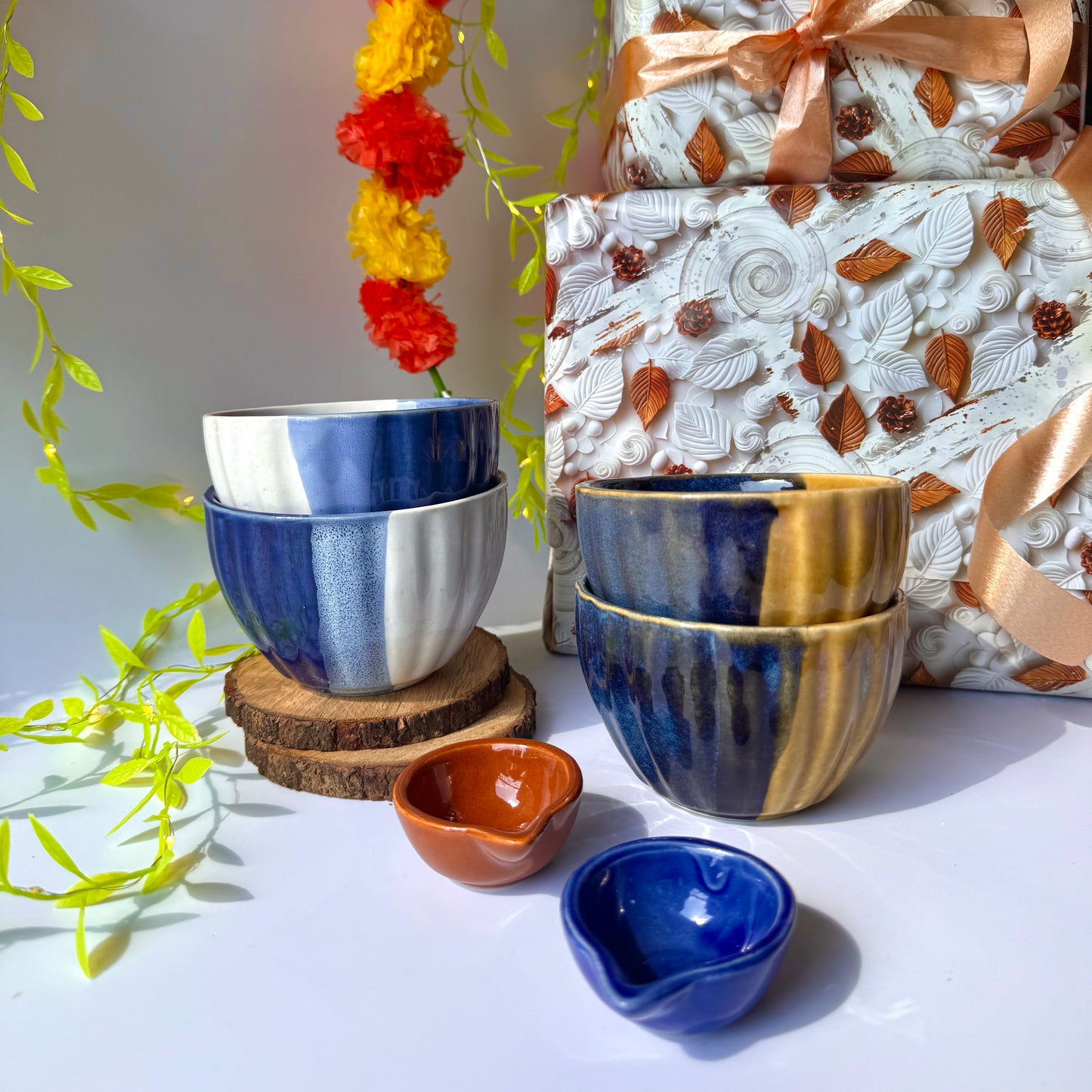 Festive glow snack bowl gift hamper
