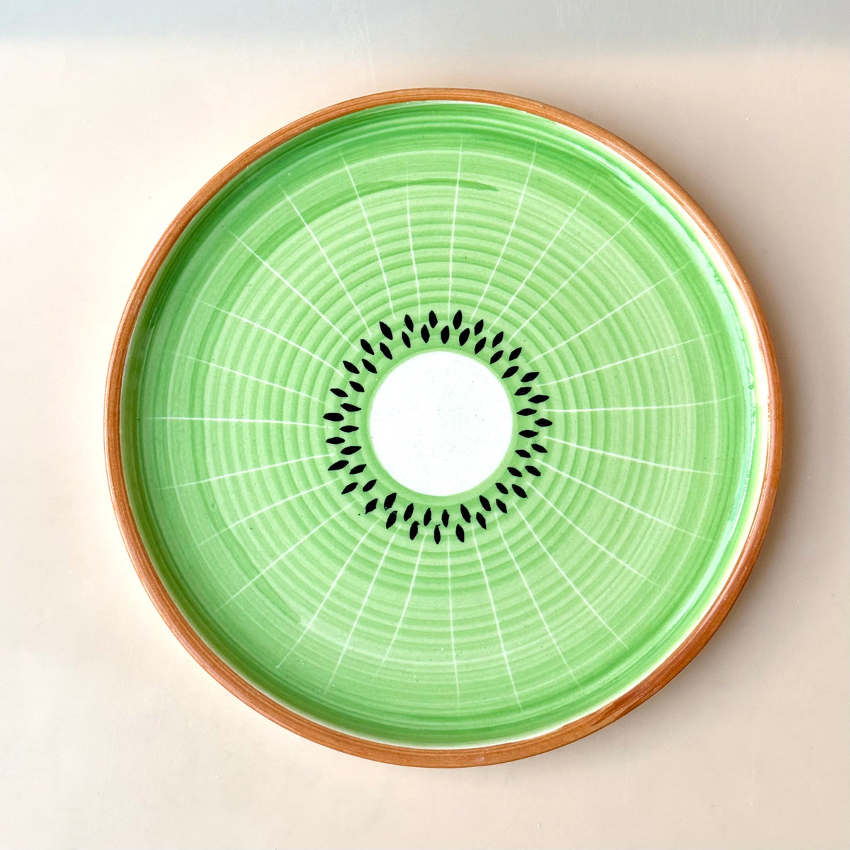 Kiwi Snack Plate cum platter (8-inch)