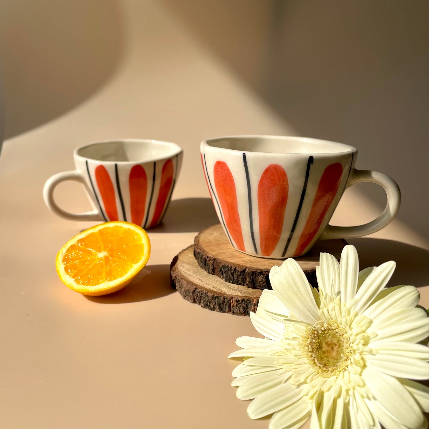 Narangi phool cup Stripes (BUY 1 GET 1 Free)