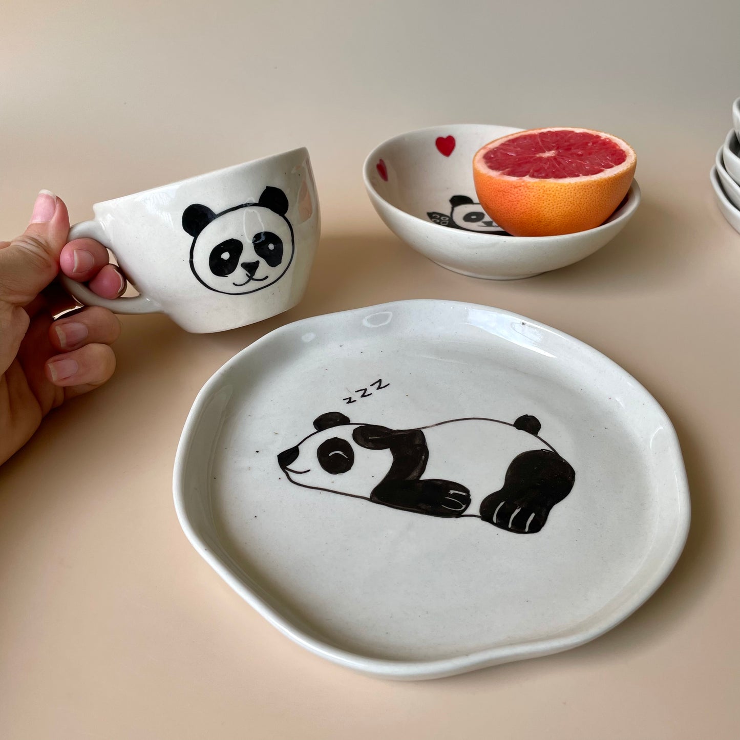 Lazy Panda breakfast set (set of three)