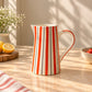 Orange Zesty Stripes Jug
