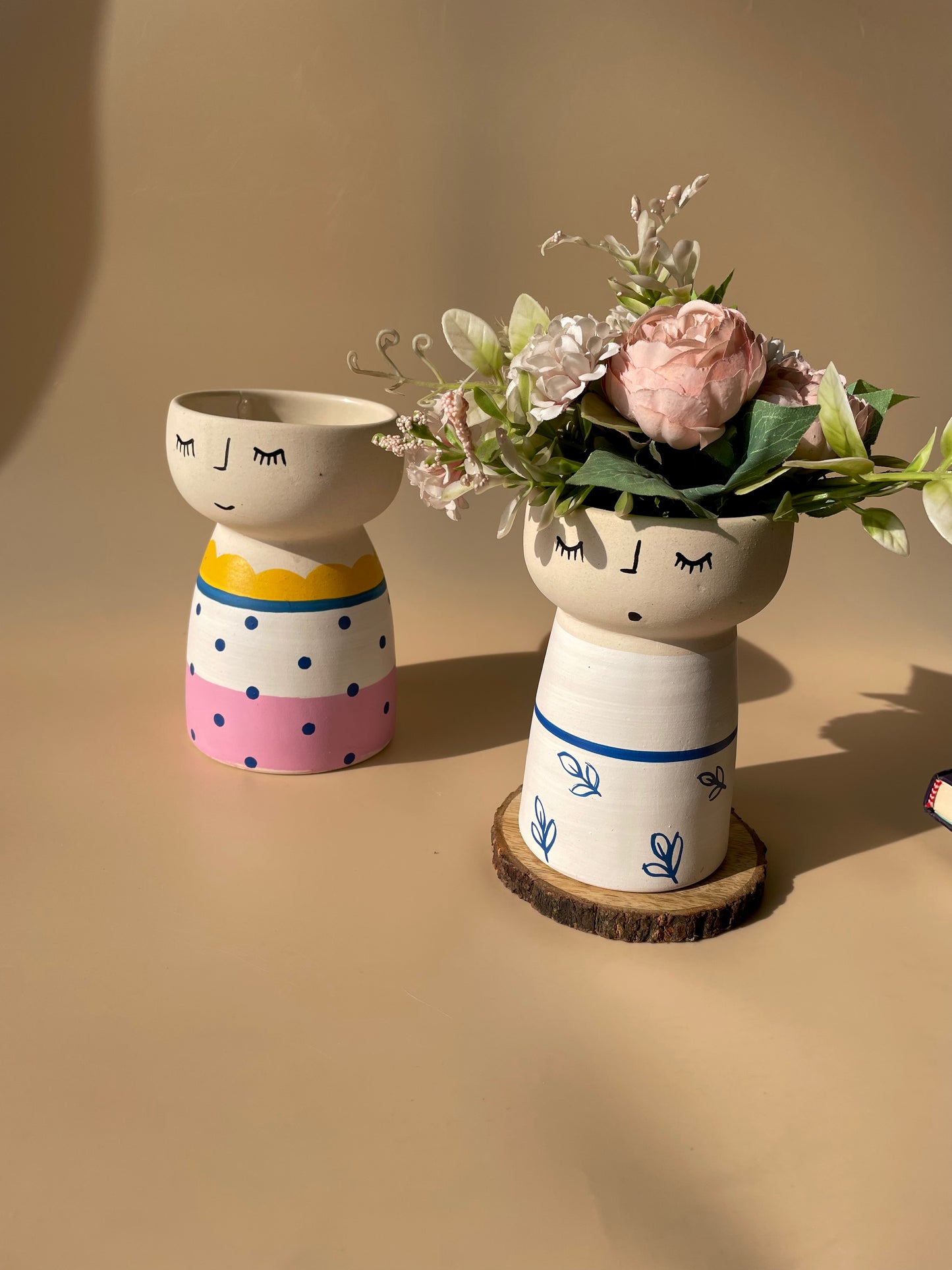 Jack and Jill Vase set of 2