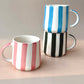 Stripes Coffee Mugs Trio - Set of 3