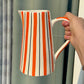 Orange Zesty Stripes Jug