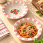 Peachy garden mini pasta plate