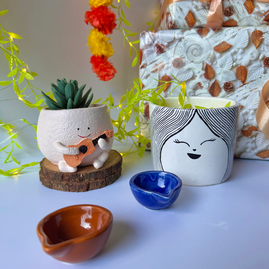 Workdesk planter gift hamper
