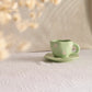 Daisy Cup Saucer Green