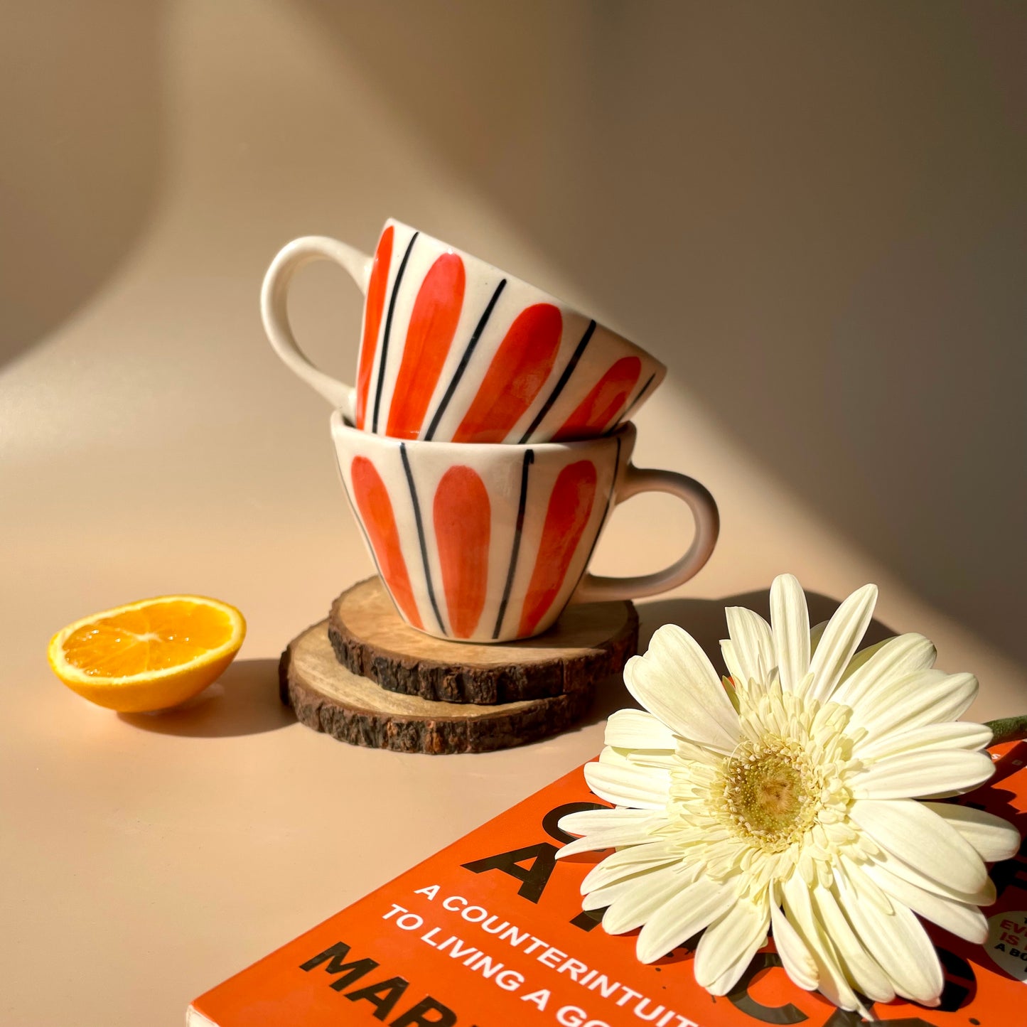 Narangi phool cup Stripes (BUY 1 GET 1 Free)