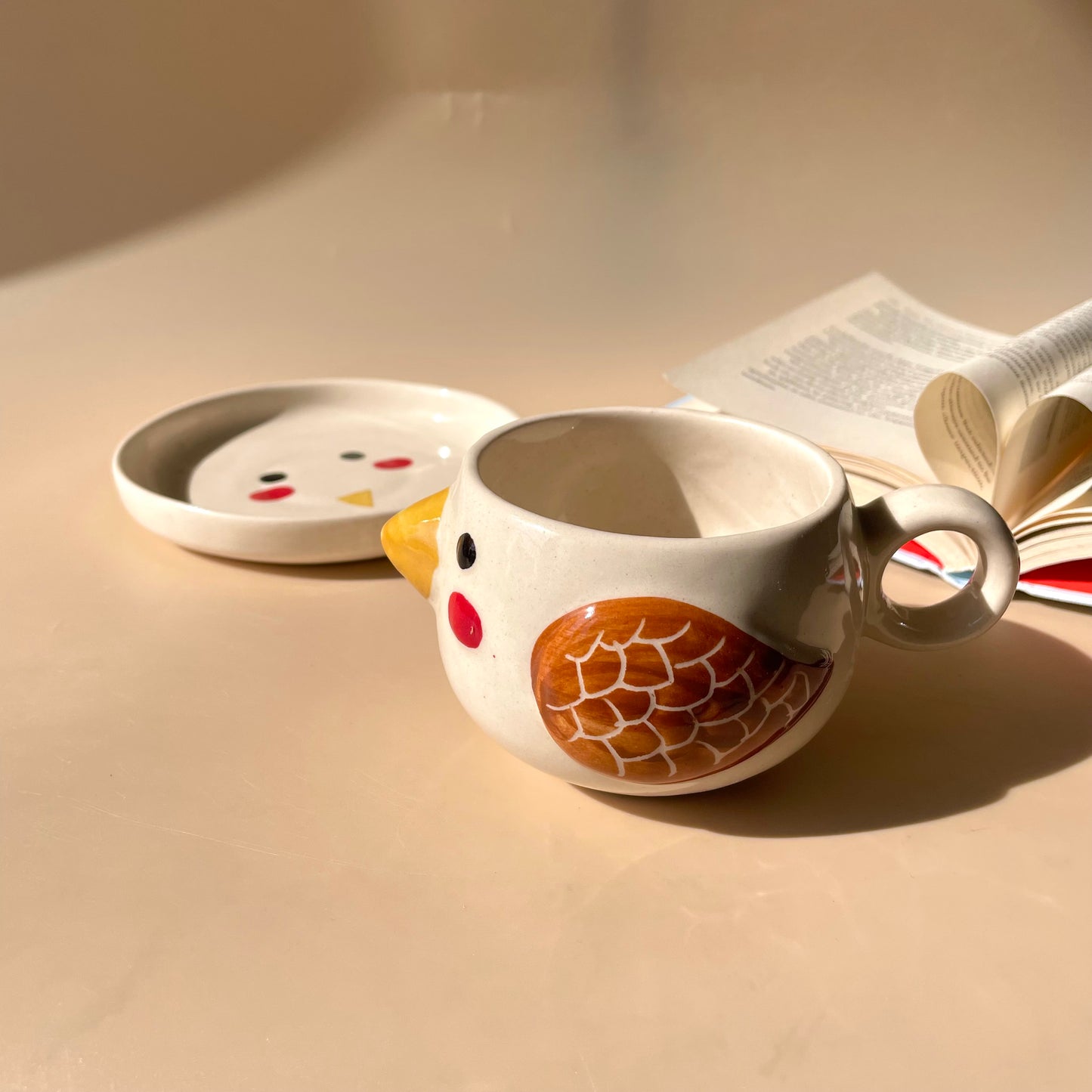 Set of 5 pinteresty mugs with plates