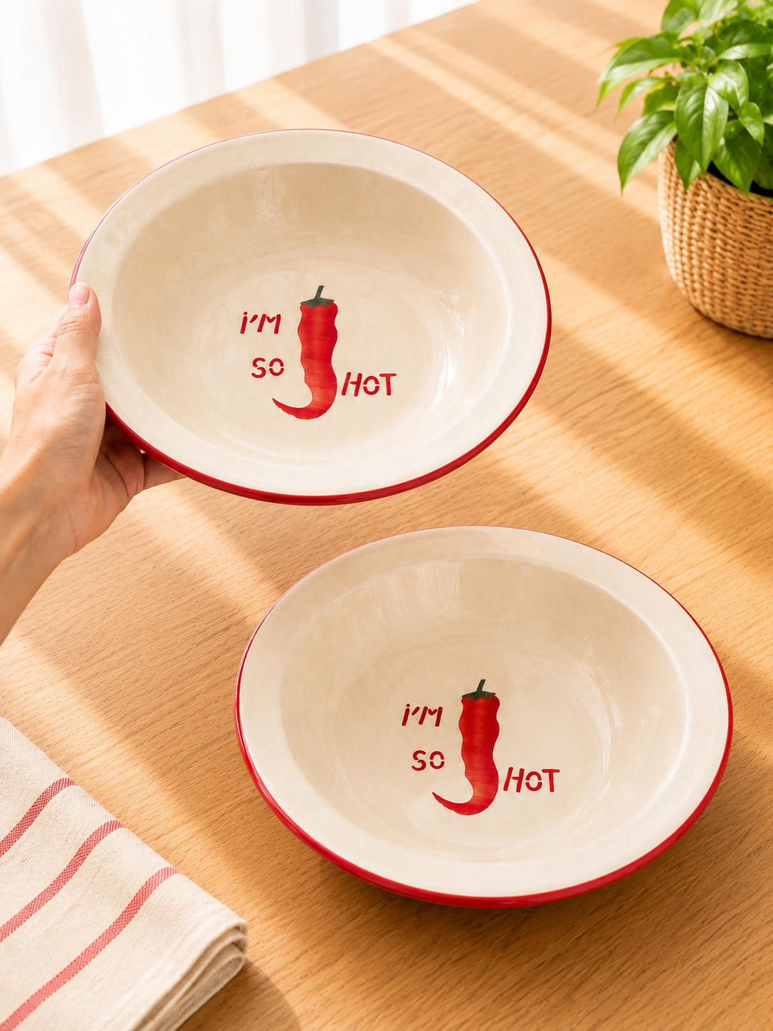Hot chilli mini pasta plate