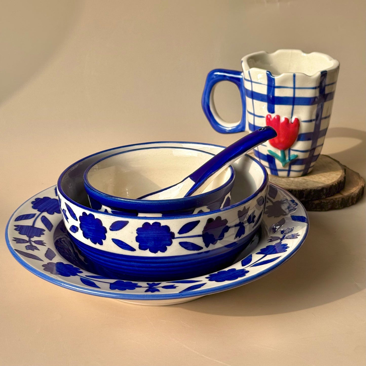 Love served in blue hamper (set of 4) FLAT 30% OFF