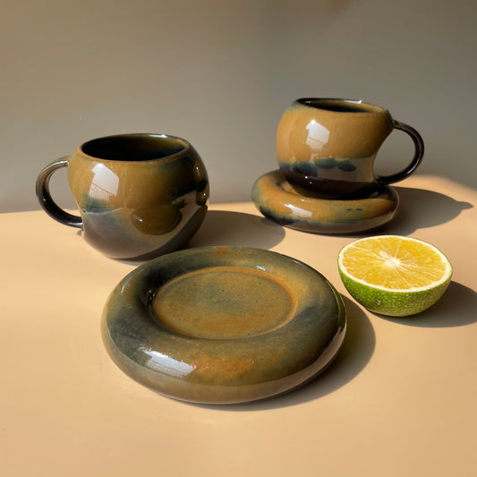 Olivia coffee mug saucer set (BUY 1 GET 1 Free- 4 pieces)