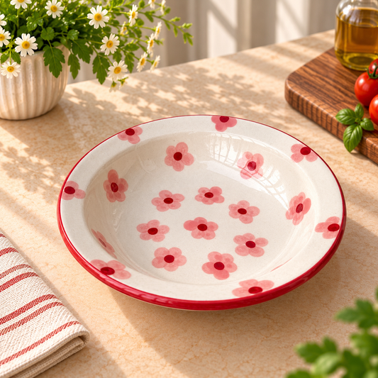 Pink Petal mini pasta plate