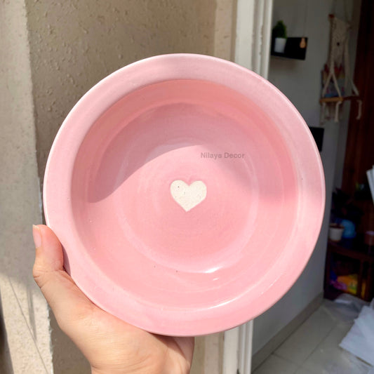 Sweetheart mini pasta plate - Pink