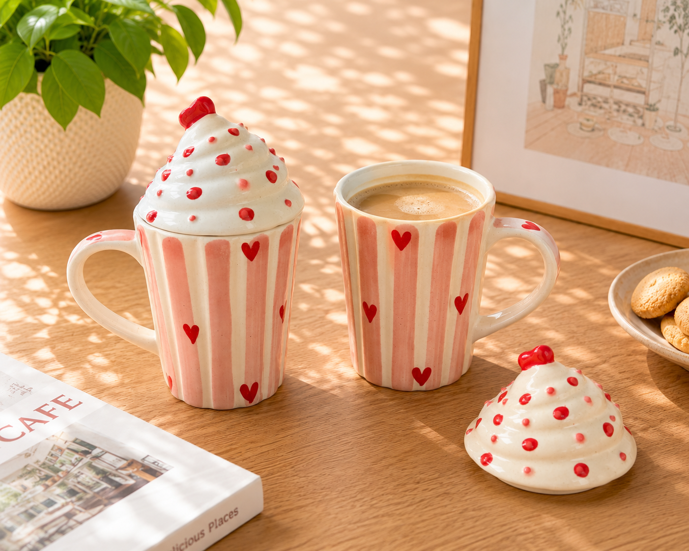 Sweetheart Cupcake mug (with Lid)
