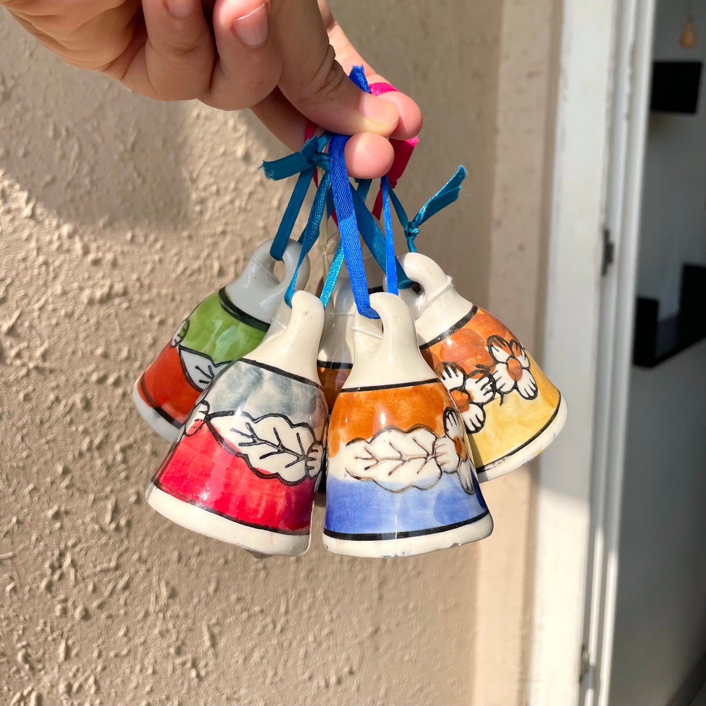 Set of 5 Ceramic Bells