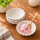 Floral Icecream dessert bowl white