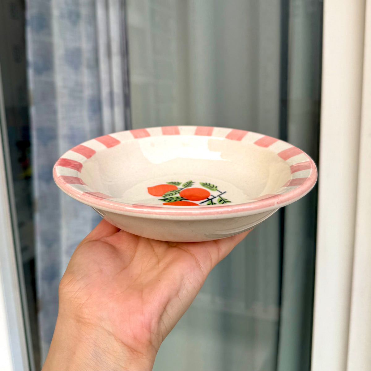 Peachy garden mini pasta plate