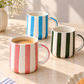 Stripes Coffee Mugs Trio - Set of 3