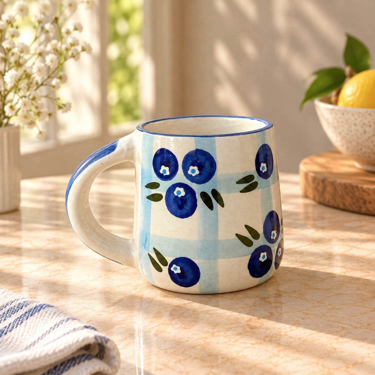 Blueberry picnic mug