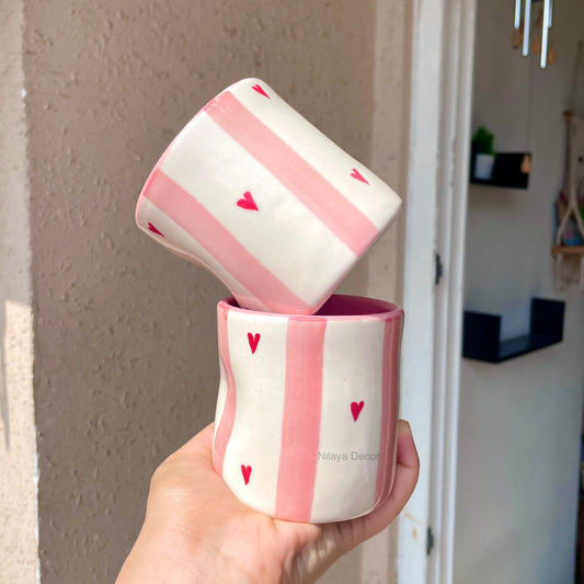 Heart strings tumbler cum tea cup