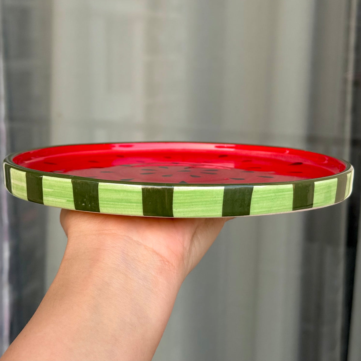 Watermelon Snack Plate cum platter (8-inch)