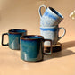 The Blue mood Quartet - set of 4 mugs