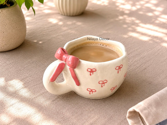 Blush bow cup