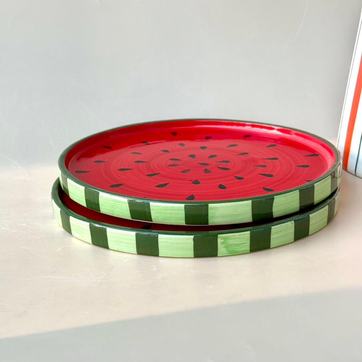 Watermelon Snack Plate cum platter (8-inch)