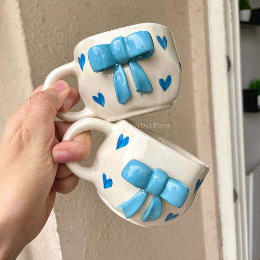 Bow belle cup - Blue