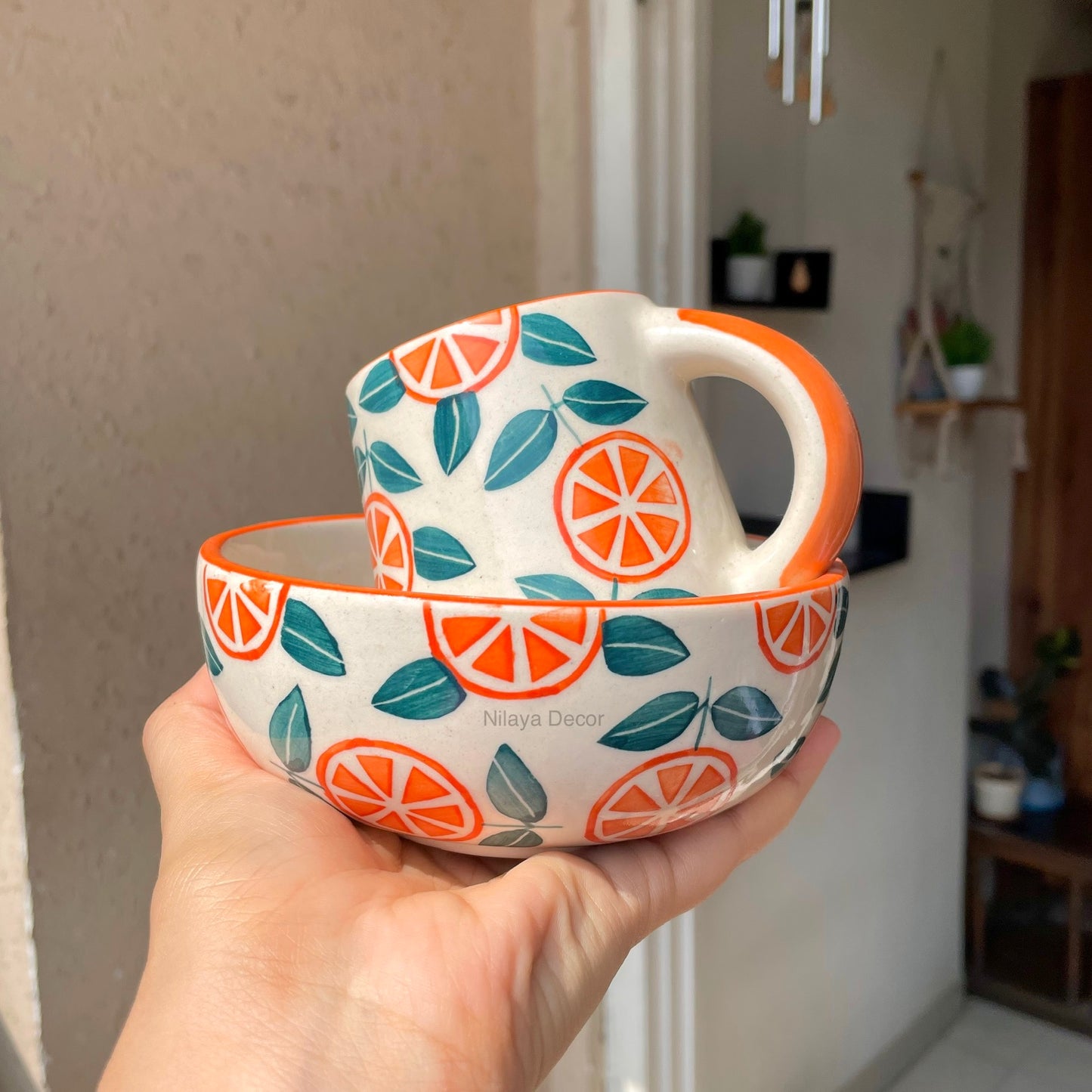 Slice of Orange breakfast set (Set of 2) - FLAT 30% Off
