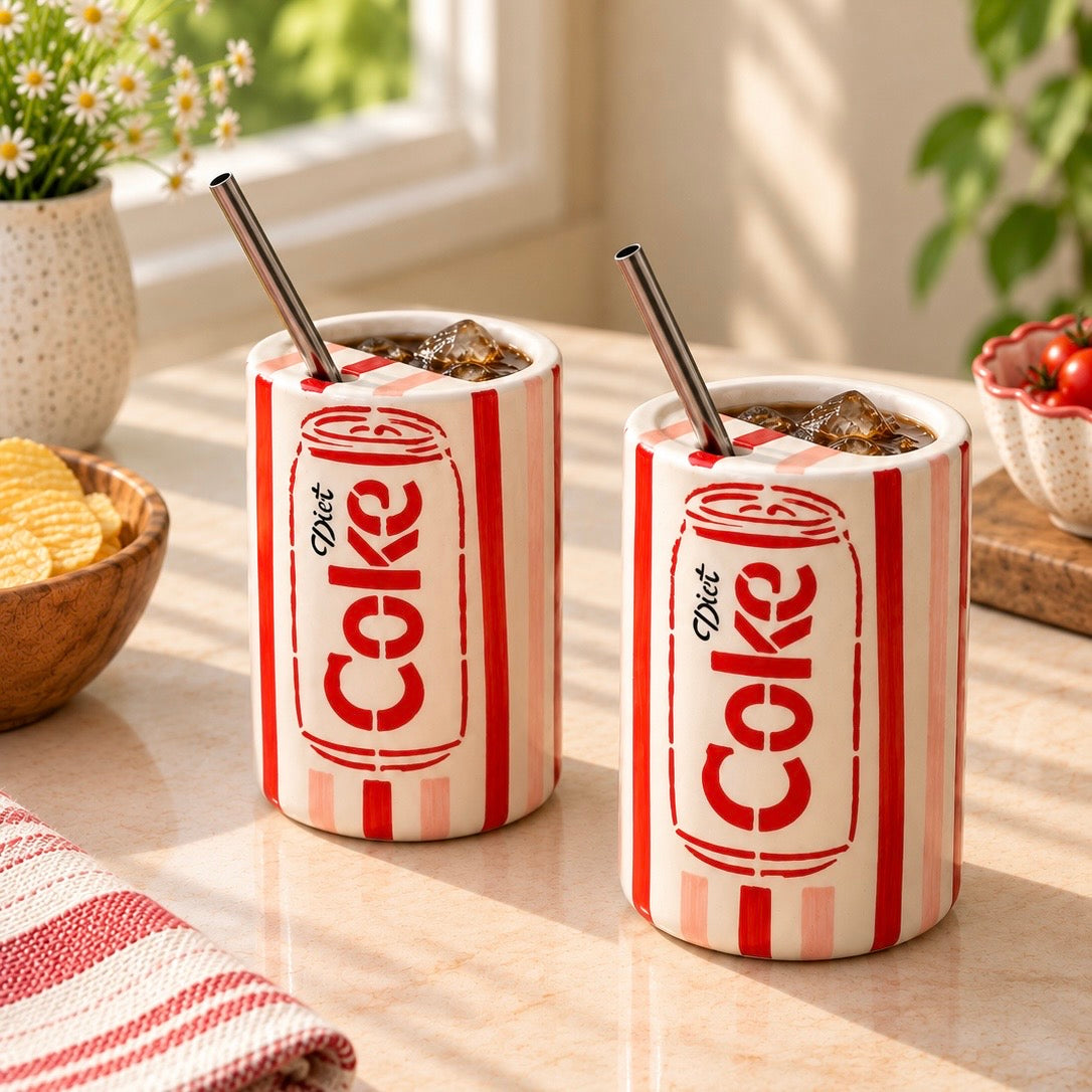 The Diet Coke Diva sipper (with straw)