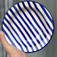 Blue Stripes pasta plate (8 inch)