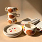 Tweety bird cup-saucer combo (4 pieces)