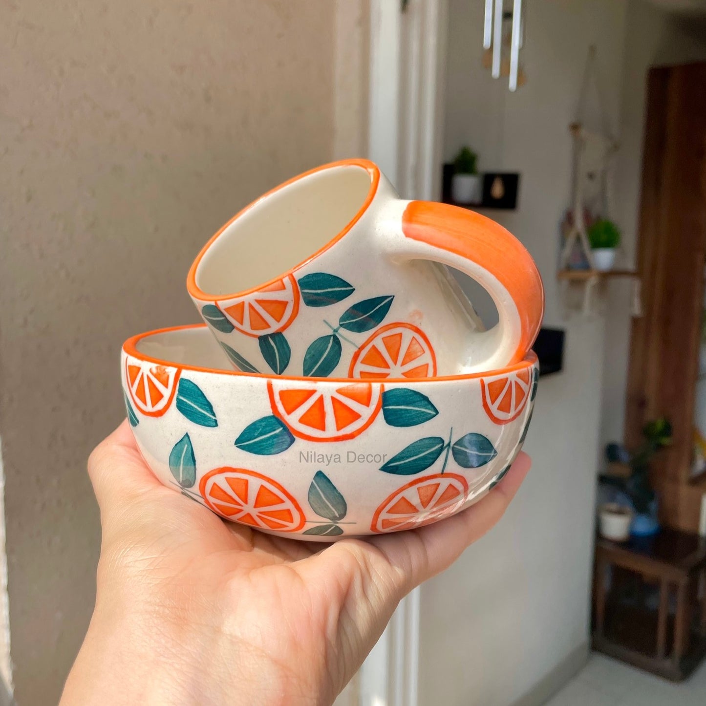 Slice of Orange breakfast set (Set of 2) - FLAT 30% Off