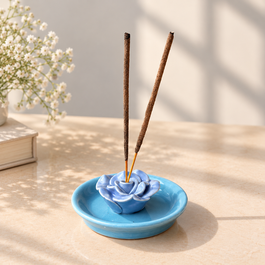 Bloom Aggarbatti stand - Lavender Blue