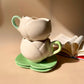 Lotus biscoff mug saucer set (White)