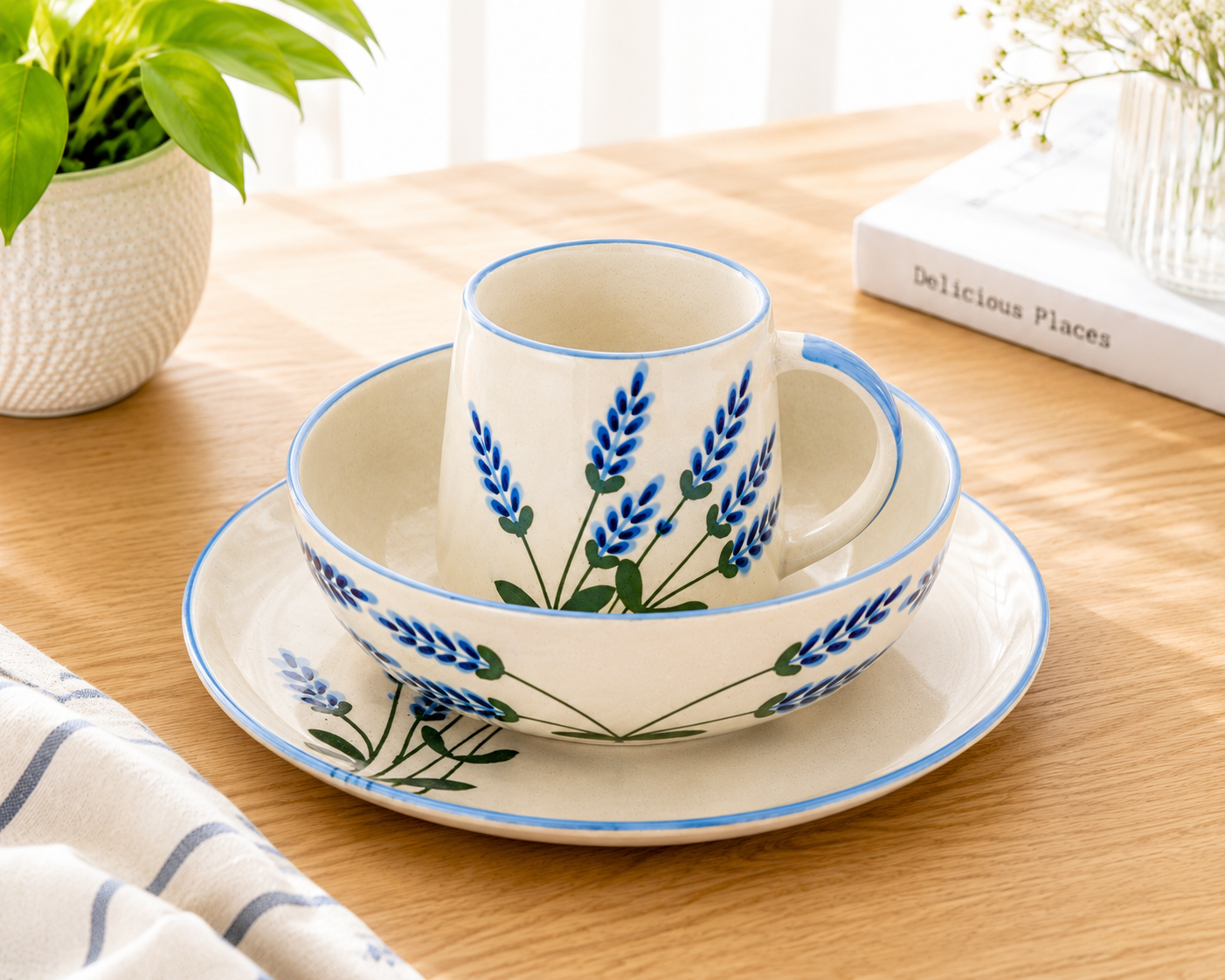 Lavender fields breakfast set (3-piece set)