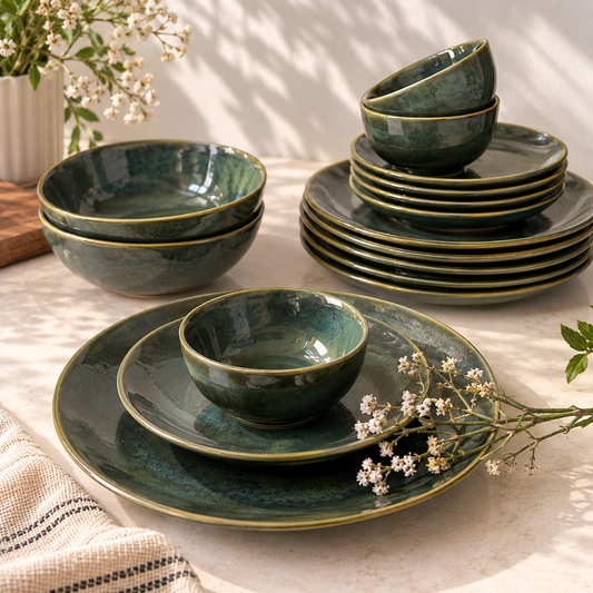 Olive Green Dinner Set (20-pieces)