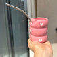 Sweetheart Sipster Pink (sipper cum tumbler) with straw
