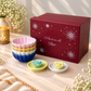 Floral dessert bowl Gift Box